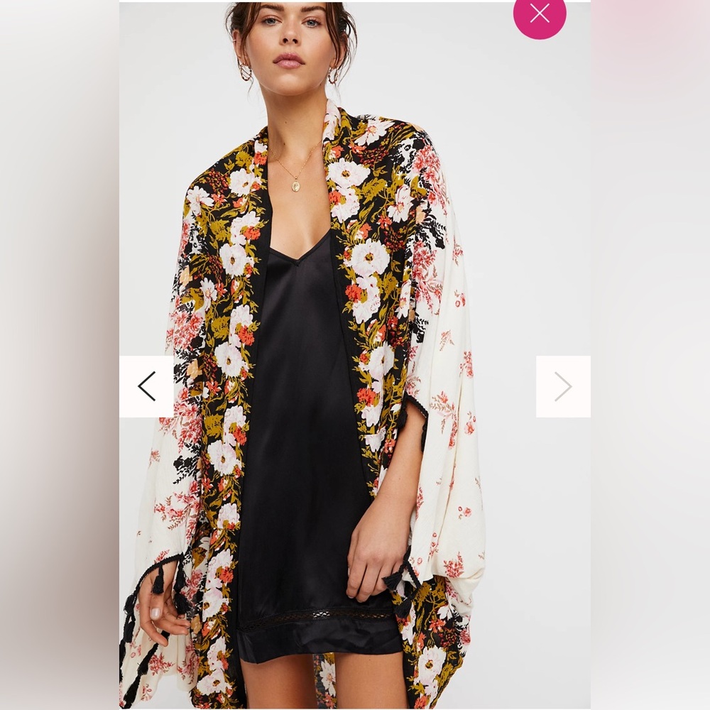 Free People Intimately Bali Wrapped In Blooms Shawl